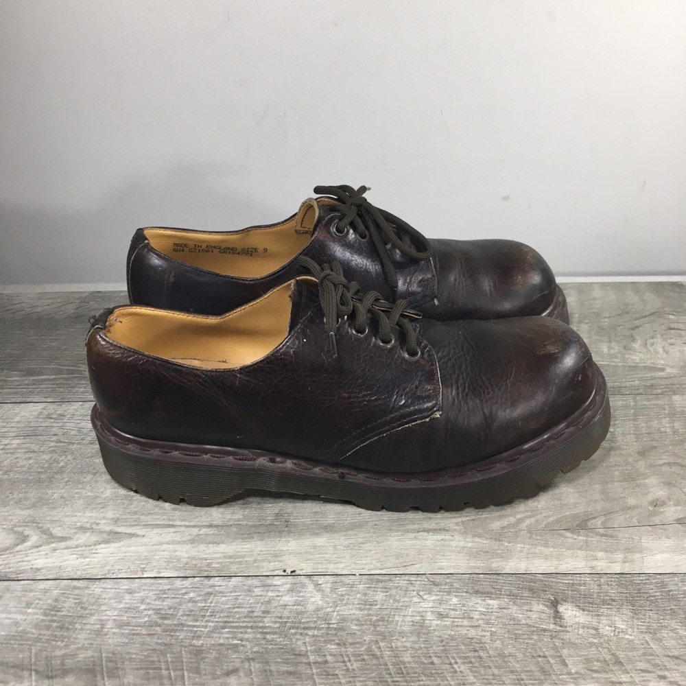 Dr. Doc Martens 1561 England Chunky Crazy Horse Leather Men’s Shoes Vintage 10